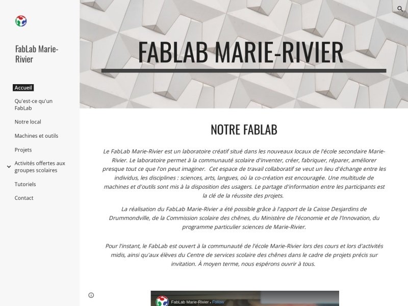 Aperçu de Fablab Marie-Rivier