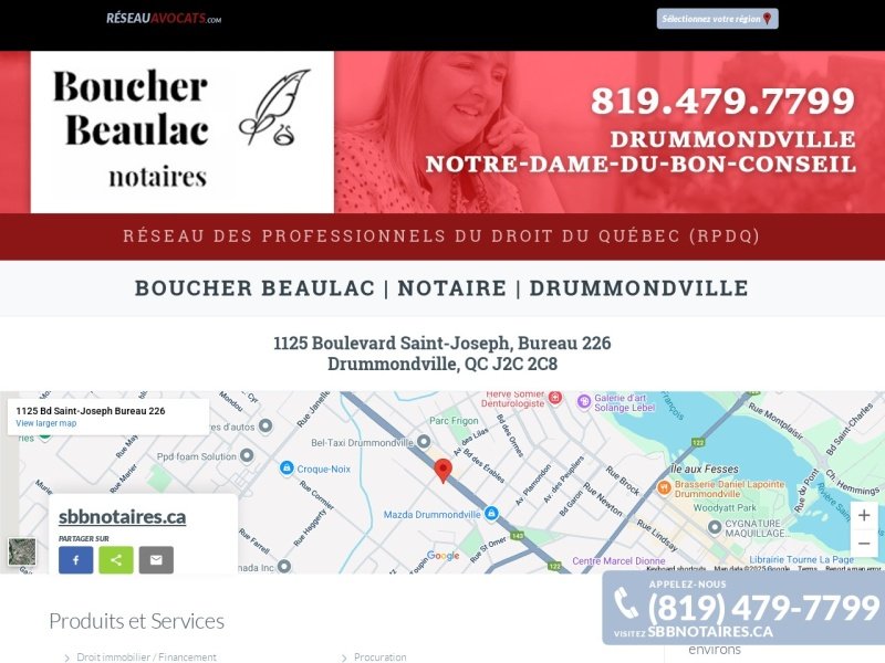 Aperçu de Boucher Beaulac Notaire - Bureau Notaire Drummondville