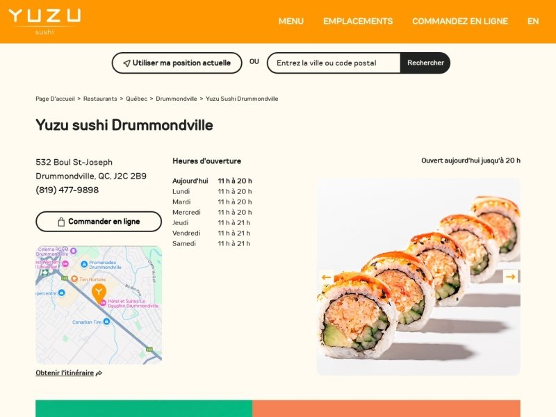 Aperçu de Yuzu sushi