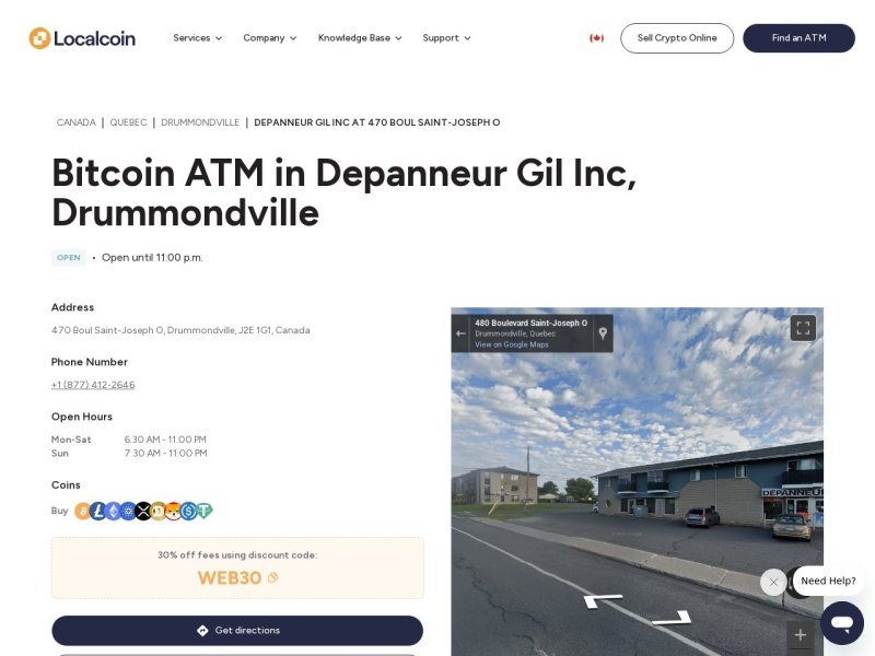 Aperçu de Localcoin Bitcoin ATM - Depanneur Gil Inc
