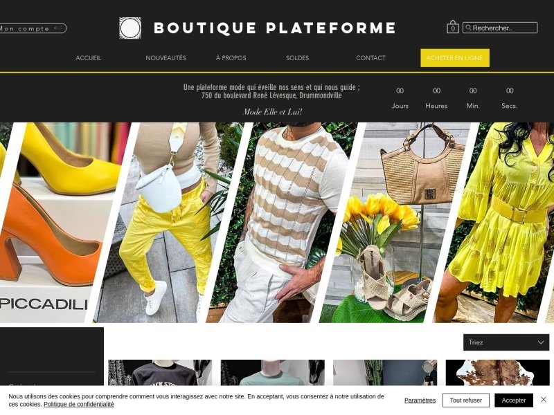Aperçu de Boutique Plateforme