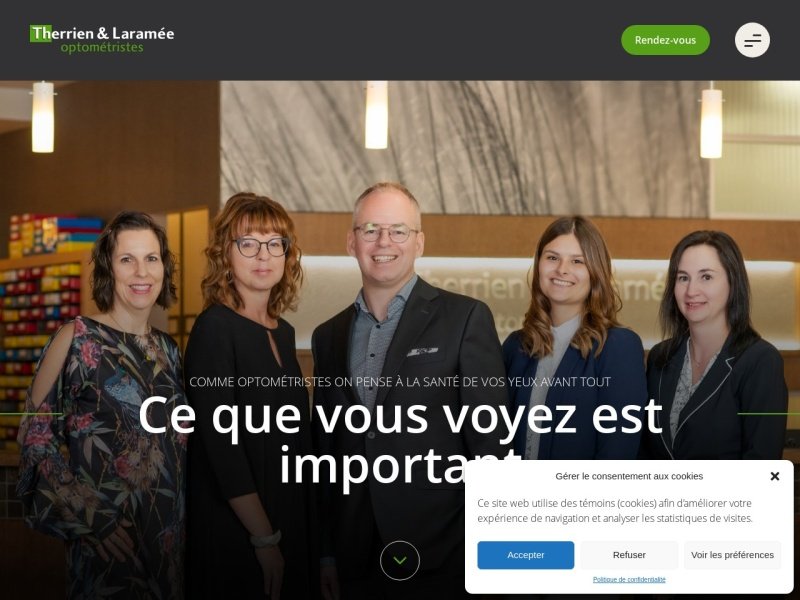 Aperçu de Therrien & Laramée Optometrists