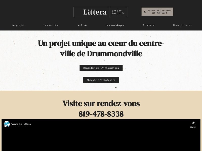 Aperçu de Le Littera condos locatifs