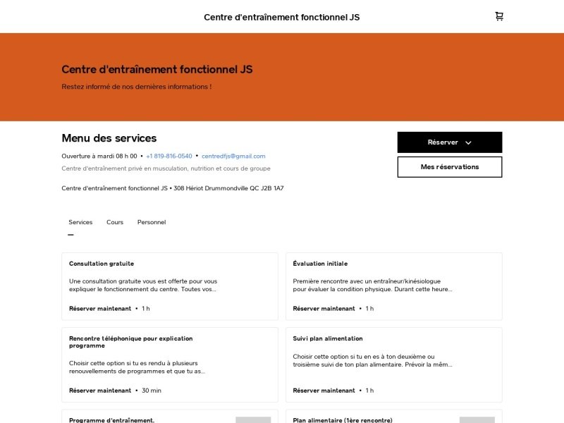 Aperçu de Centre d'entraînement fonctionnel JS Inc.