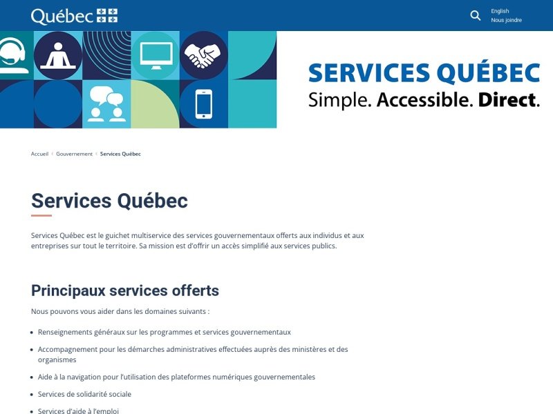 Aperçu de Bureau de Services Québec de Drummondville