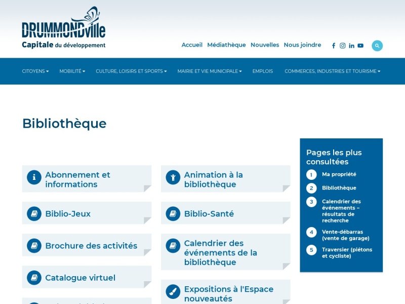 Aperçu de Bibliothèque publique de Drummondville (Édifice Francine-Ruest-Jutras)