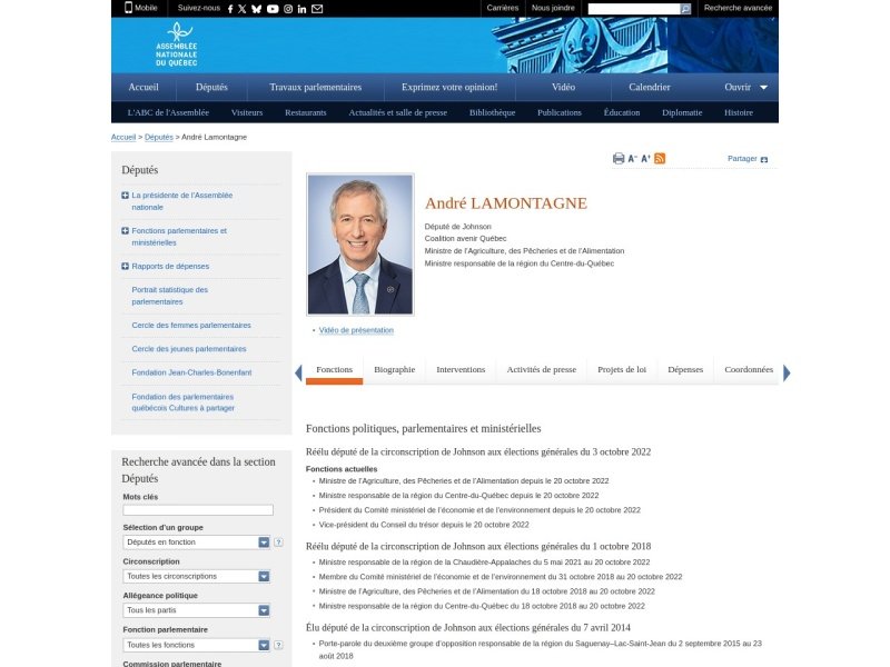 Aperçu de André Lamontagne