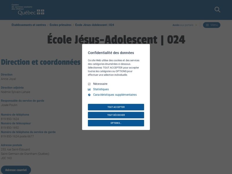 Aperçu de Ecole Jésus-Adolescent et Roméo Salois