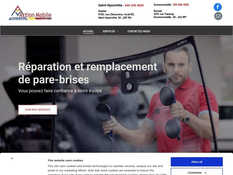 Aperçu de Action Mobile vitres d'auto