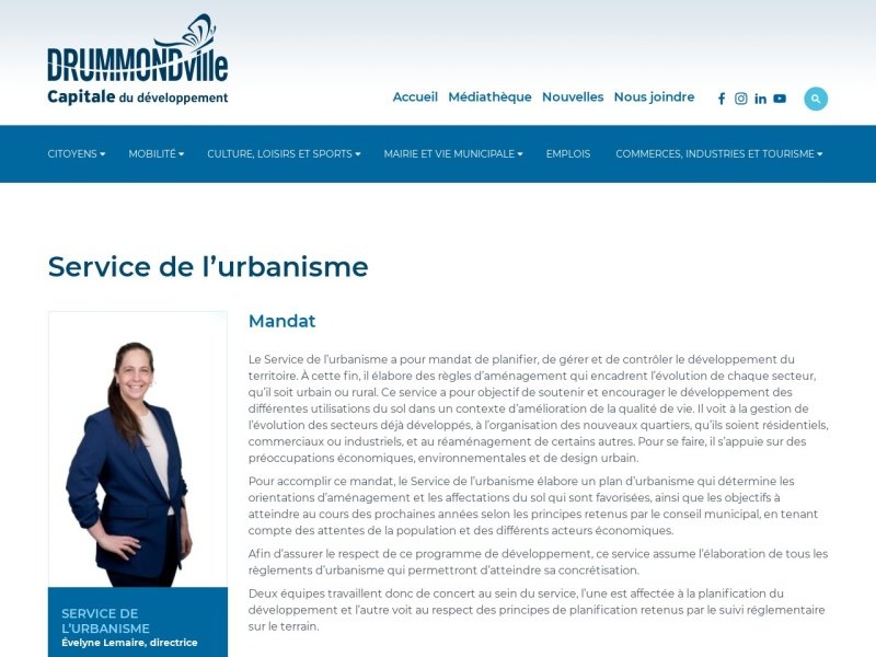Aperçu de Drummondville Urbanisme