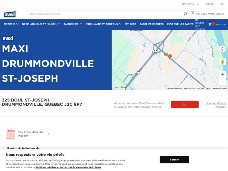 Aperçu de Maxi Drummondville St-Joseph