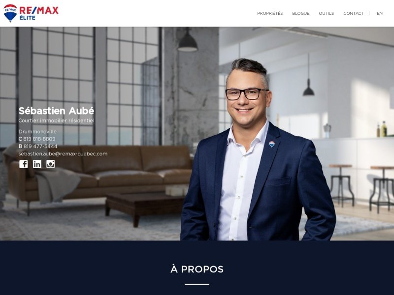 Aperçu de Sébastien Aubé - Courtier Immobilier RE/MAX