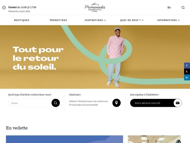 Aperçu de Promenades Drummondville