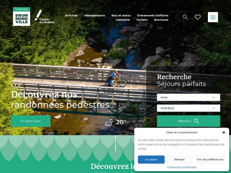 Aperçu de Tourisme Drummondville