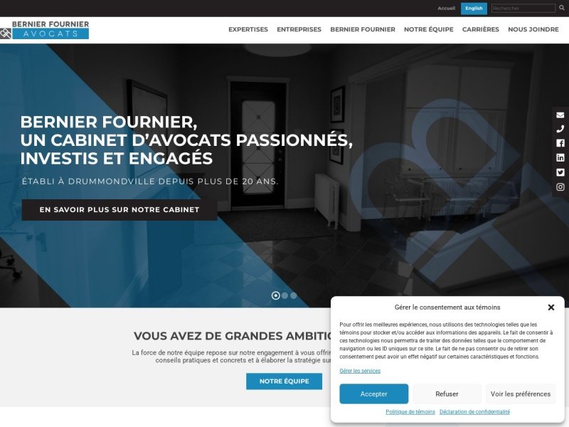 Aperçu de Bernier Fournier Avocats Inc.