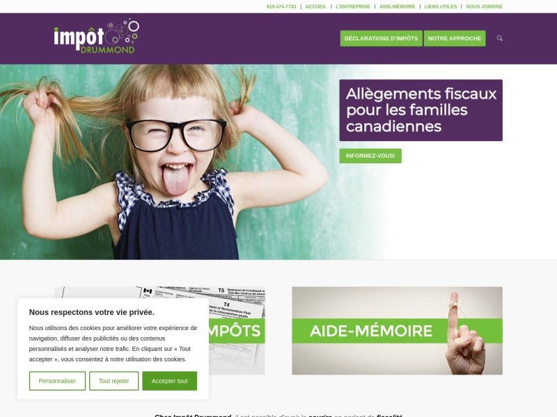 Aperçu de Impôt Drummond