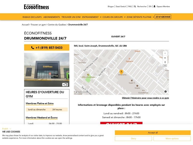 Aperçu de Éconofitness 24/7