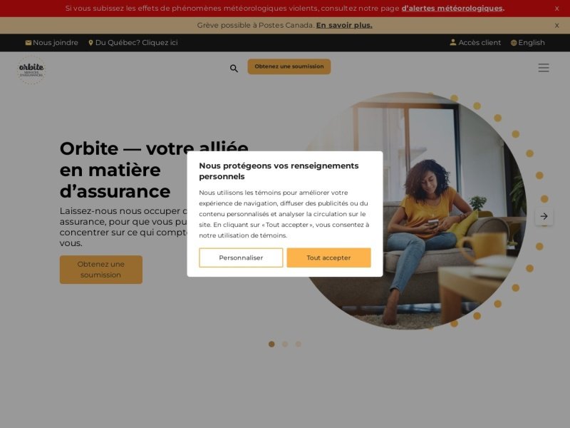 Aperçu de Orbite services d'assurances