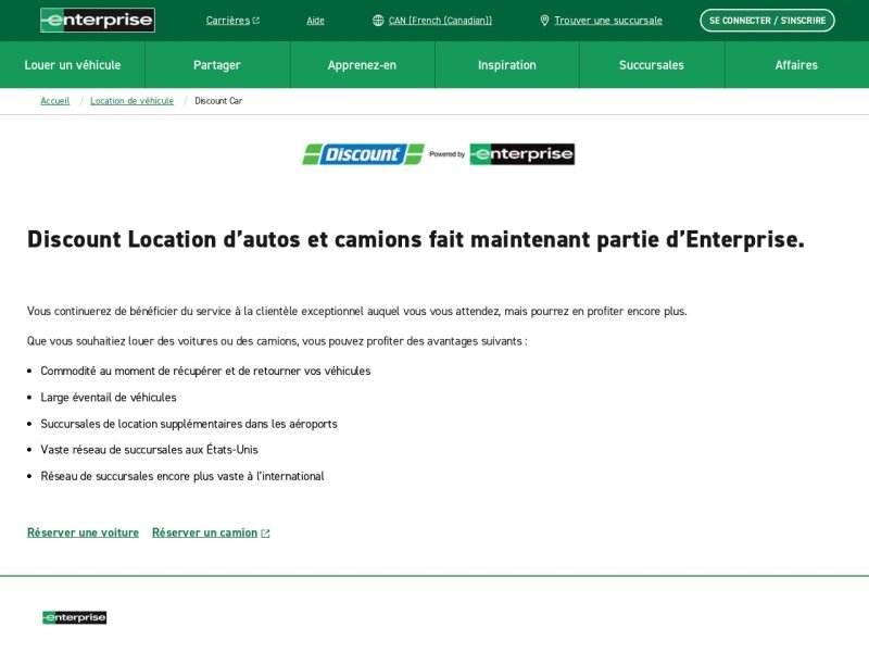 Aperçu de Discount Location d'autos et camions