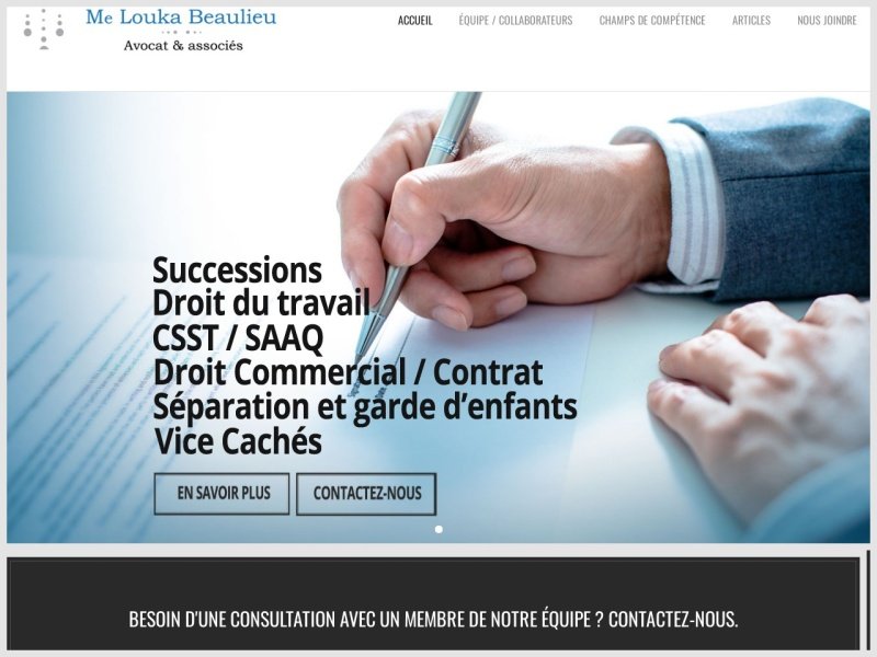 Aperçu de Louka Beaulieu, Avocat et associés