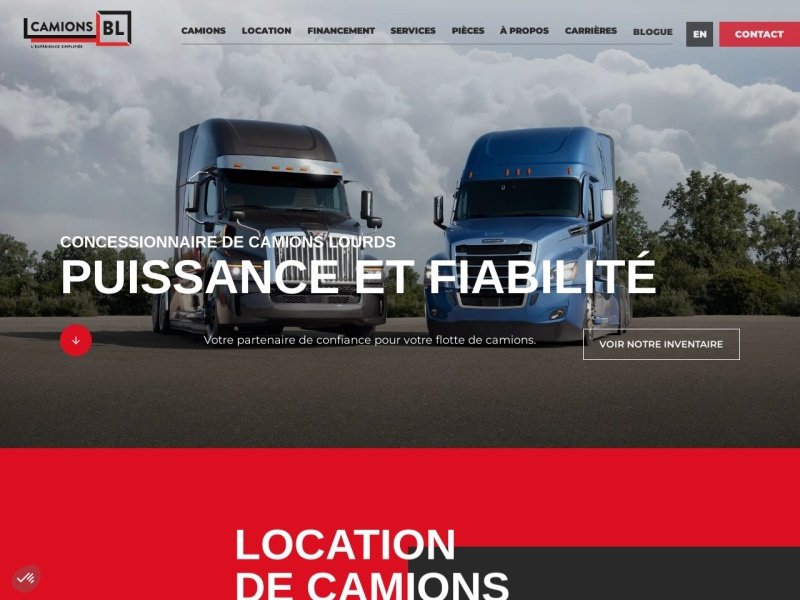 Aperçu de Camions BL | Drummondville | Concessionnaire Freightliner & Western Star