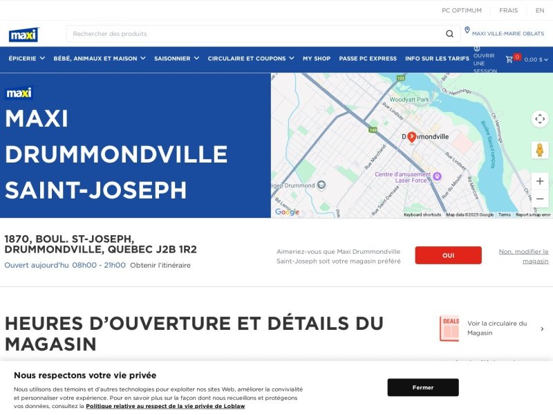Aperçu de Maxi Drummondville Saint-Joseph