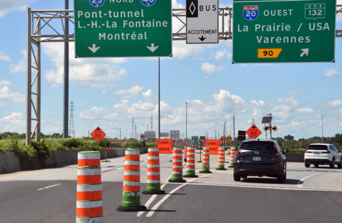 Réfection du tunnel Louis-Hippolyte-La Fontaine : quatre fins de semaine de travaux sur l’autoroute 20 les automobilistes à planifier leurs déplacements