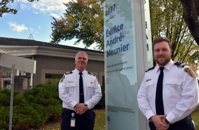 Le nom d’André Meunier entre dans la mémoire du service incendie : le quartier général du SSISC renommé en son honneur
