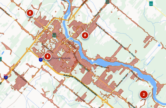 Panne d’électricité : plusieurs clients d’Hydro-Québec privés de courant à Drummondville